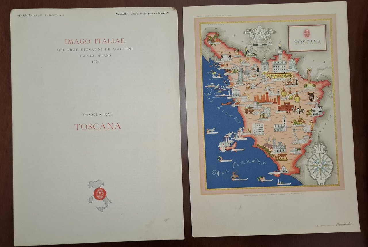 Imago Italiae Tavola XVI Toscana