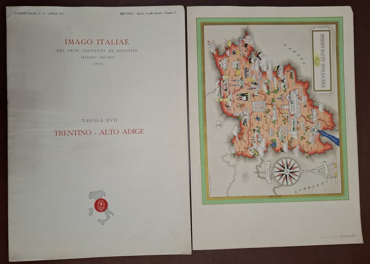 Imago Italiae Tavola XVII Trentino - Alto Adige