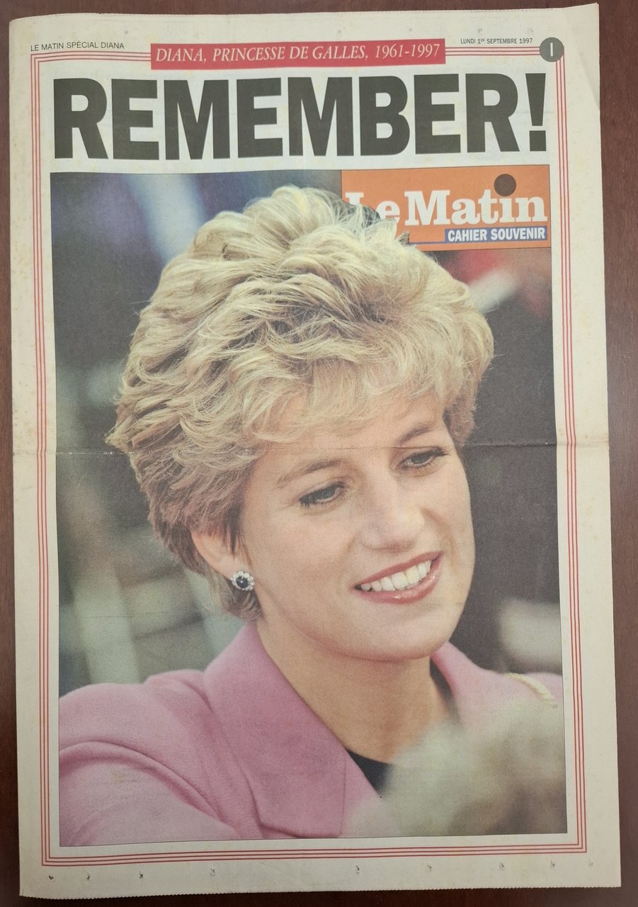 REMEMBER! Diana, Princesse de Galles, 1961-1997.