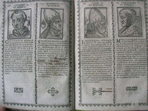 Cronologia de’ sommi pontefici che contiene le effige, nomi e …