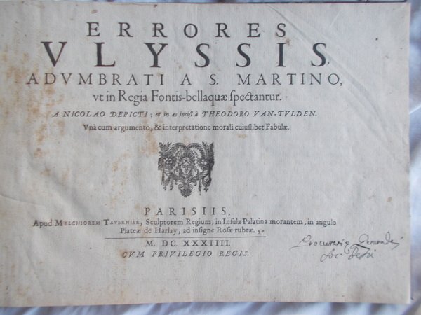 Errores Ulyssis, Adumbrati A S. Martino, ut in Regio Fontis-bellaquae …
