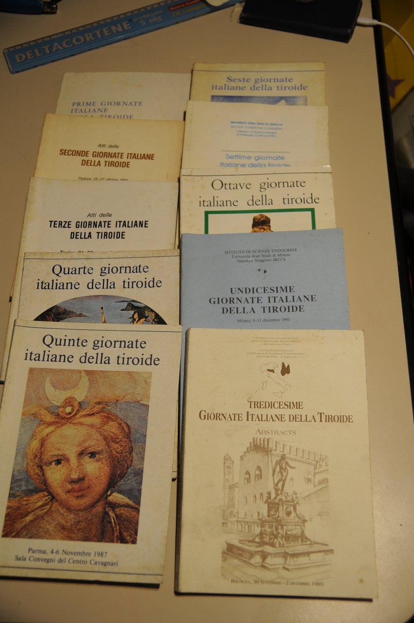 1,2,3,4,5,6,7,8,11,13 giornate italiane della tiroide