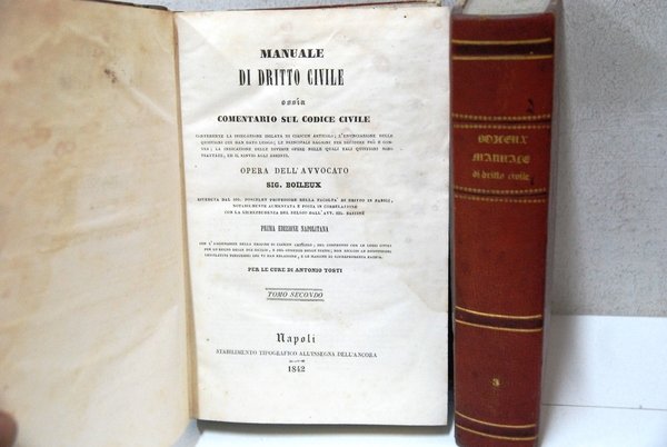 manuale di dritto diritto civile ossia comentario sul codice prima …