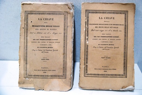 la chiave del bollettino delle leggi regno di napoli 1806-1815 …