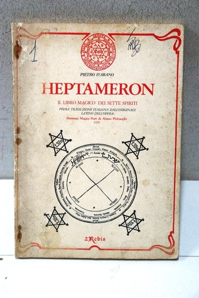 heptameron il libro magico dei sette spiriti prima ed. italiana