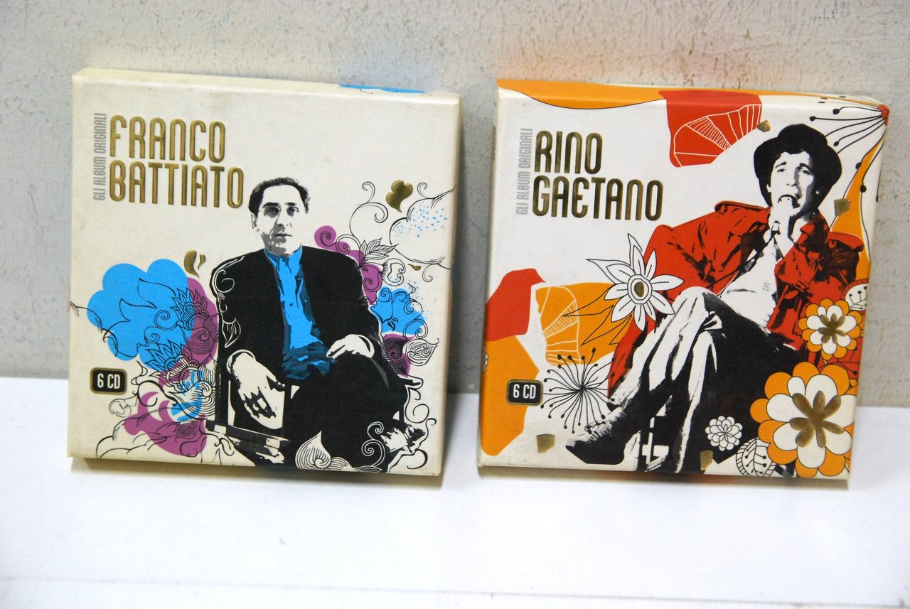 2 cofanetti cd di franco battiato e rino gaetano NUOVI