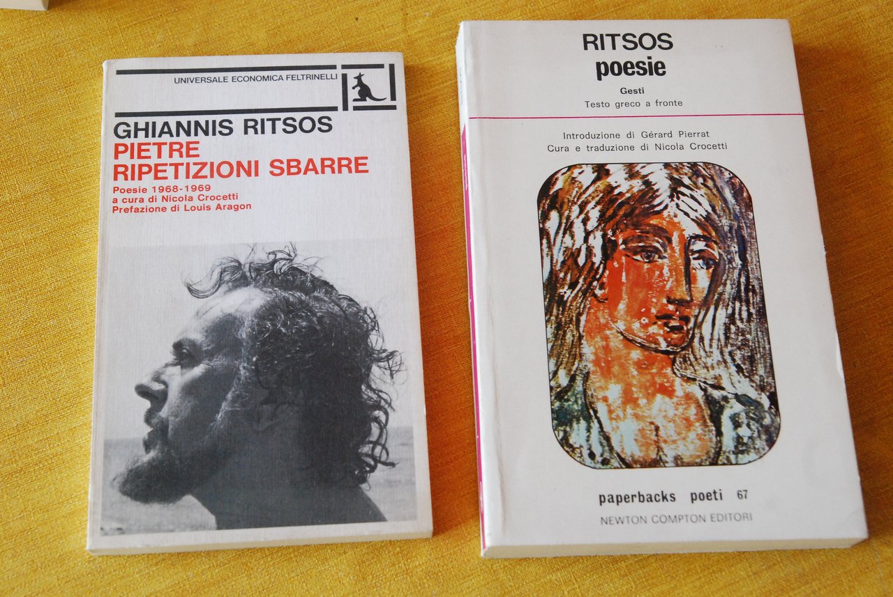 2 voll. pietre ripetizioni sbarre e poesie paperbacks NUOVI