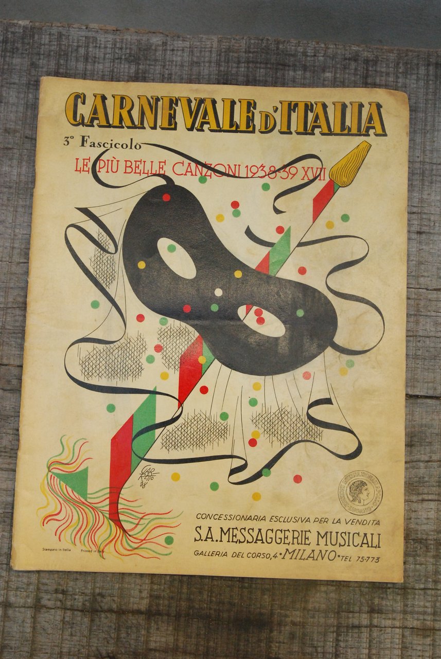 3 fascicolo le più belle canzoni 1938-39