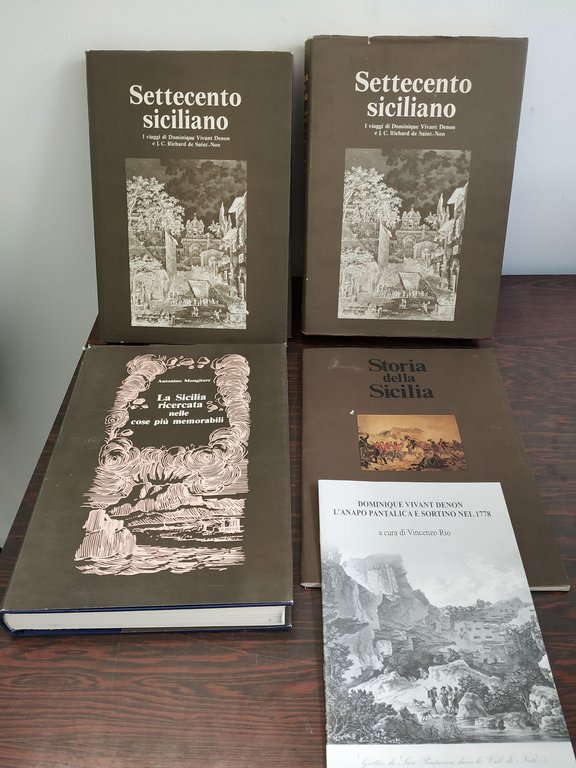 5 vol. storia di sicilia settecento siciliano la sicilia ricercata nelle cose più memorabili storia della sicilia suppl. anapo pantalica e sortino nel 1778