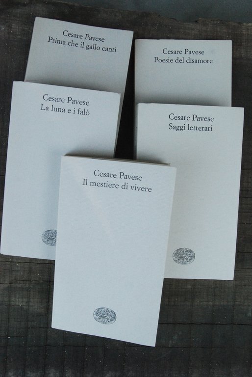 5 voll. prima che il gallo canti la luna e i falò saggi letterari il mestiere di vivere poesie del disamore NUOVI