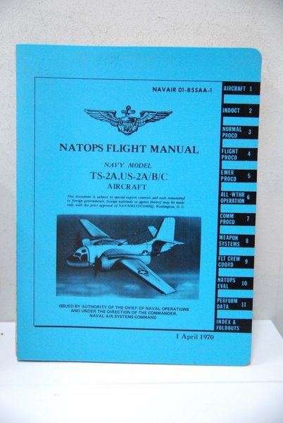 Natops flight manual navy model TS-2A, US-2A-b-c aircraft navair 01-855aa-1-