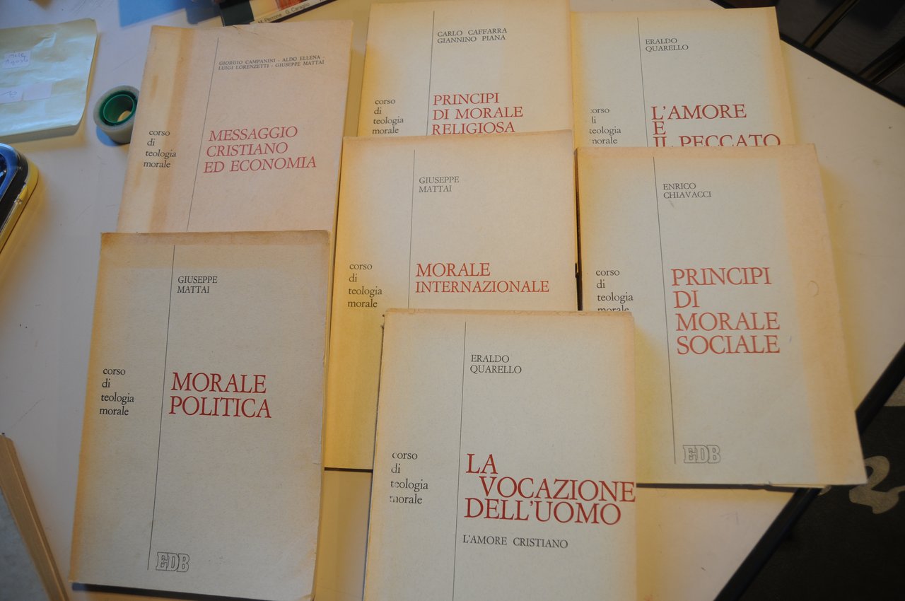 7 voll. politica religiosa internazionale cristiano ed economia sociale l'amore …