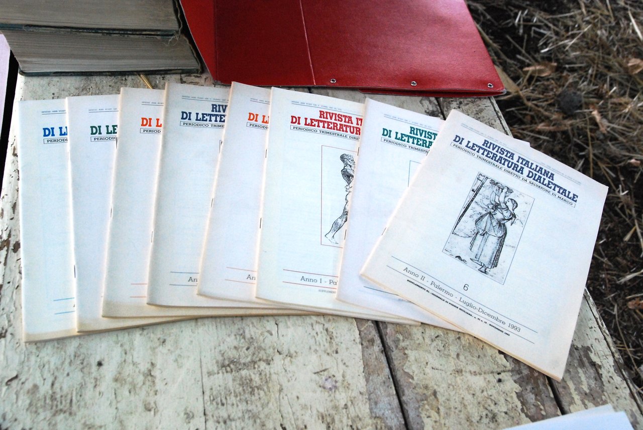 8 numeri di rivista italiana di letteratura dialettale anno 1 …