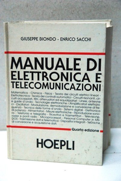 manuale di elettronica e telecomunicazioni 4 ediz.