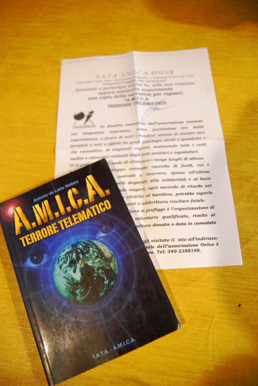 a.m.i.c.a. terrore telematico NUOVO con lettera di presentazione