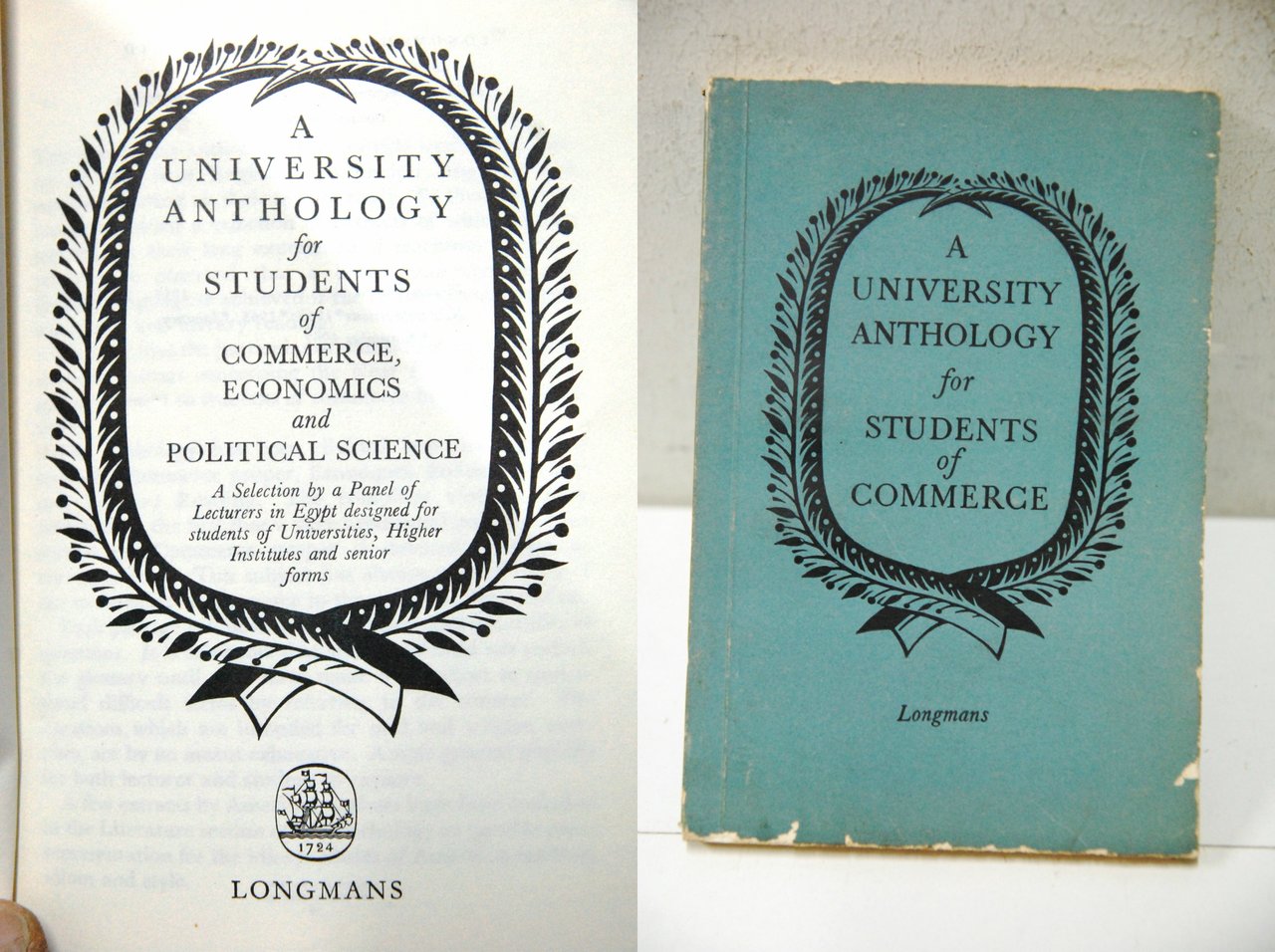 a university anthology for students of commerce economics and political … | Immagine principale