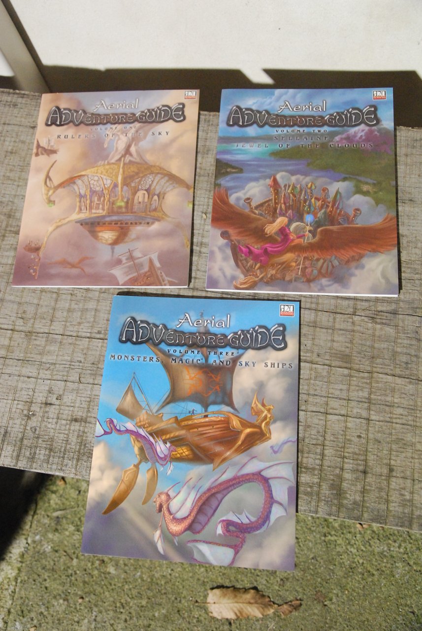 aerial adventure guide volume one two three NUOVI