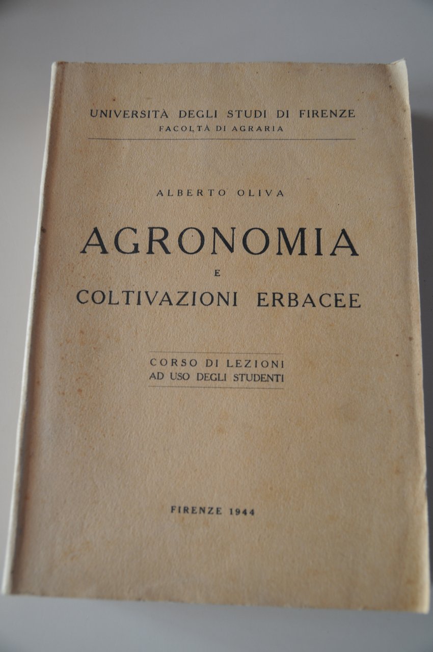 agronomia e coltivazioni erbacee corso di lezioni NUOVISSIMO