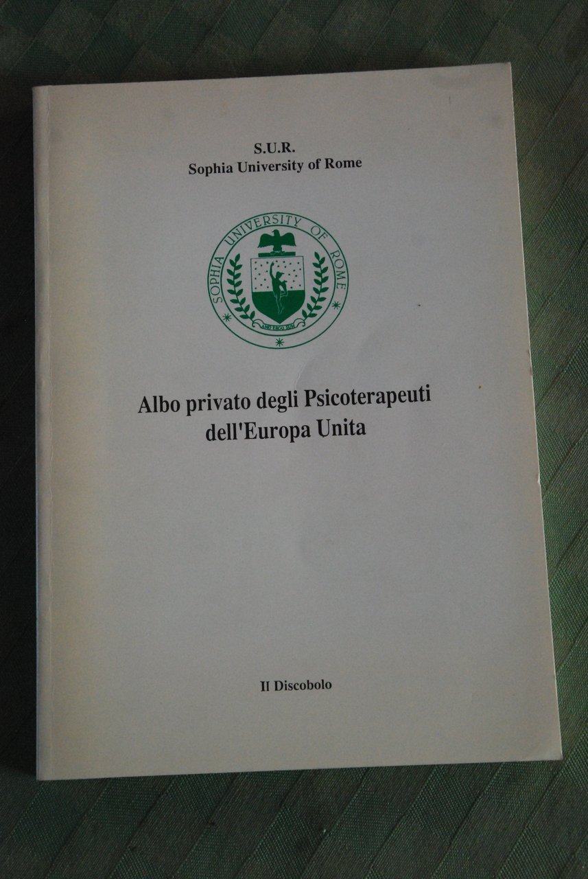 albo privato degli psicoterapeuti dell'europa unita aggiornato al 1990