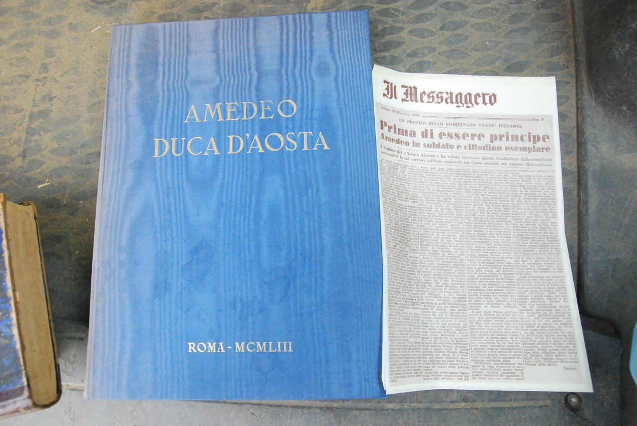 amedeo duca d'aosta NUOVISSIMO