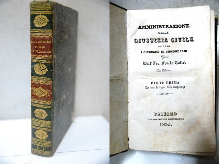 amministrazione della giustizia civile presso i giudicati di circondario da palermo parte prima (nuovo)