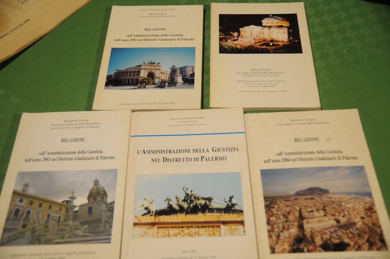 amministrazione della giustizia nel distretto di palermo 1996 1997 2001 …
