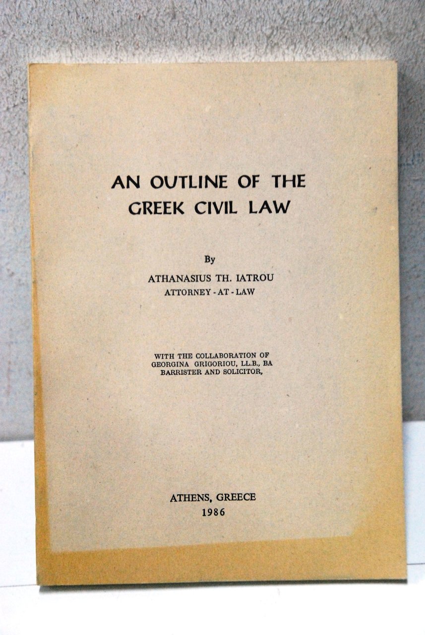 an outline of the greek civil law