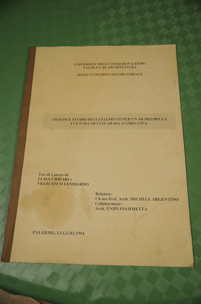 analisi e studio degli elementi per un museo della cultura …