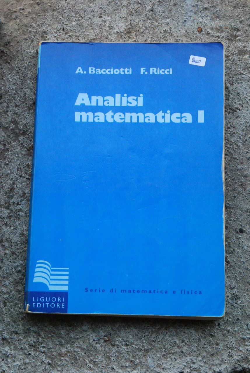 analisi matematica 1 I (sottolineature a matita)