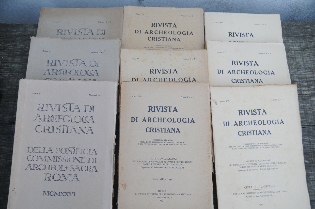 anno 1 n. 1 e 2, anno 2 n. 3 …