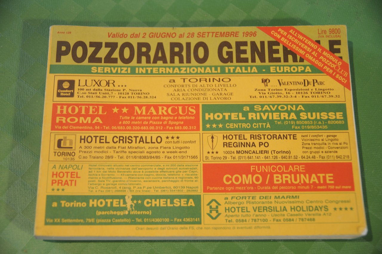 anno 129 valido da giugno a settembre 1996