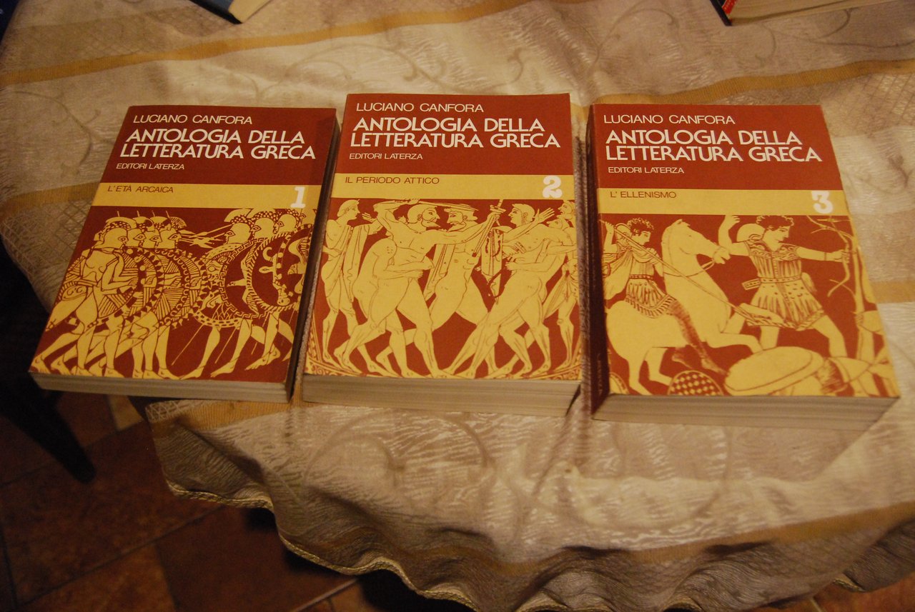 antologia della letteratura greca voll. 1,2,3 opera cpl. NUOVISSIMI