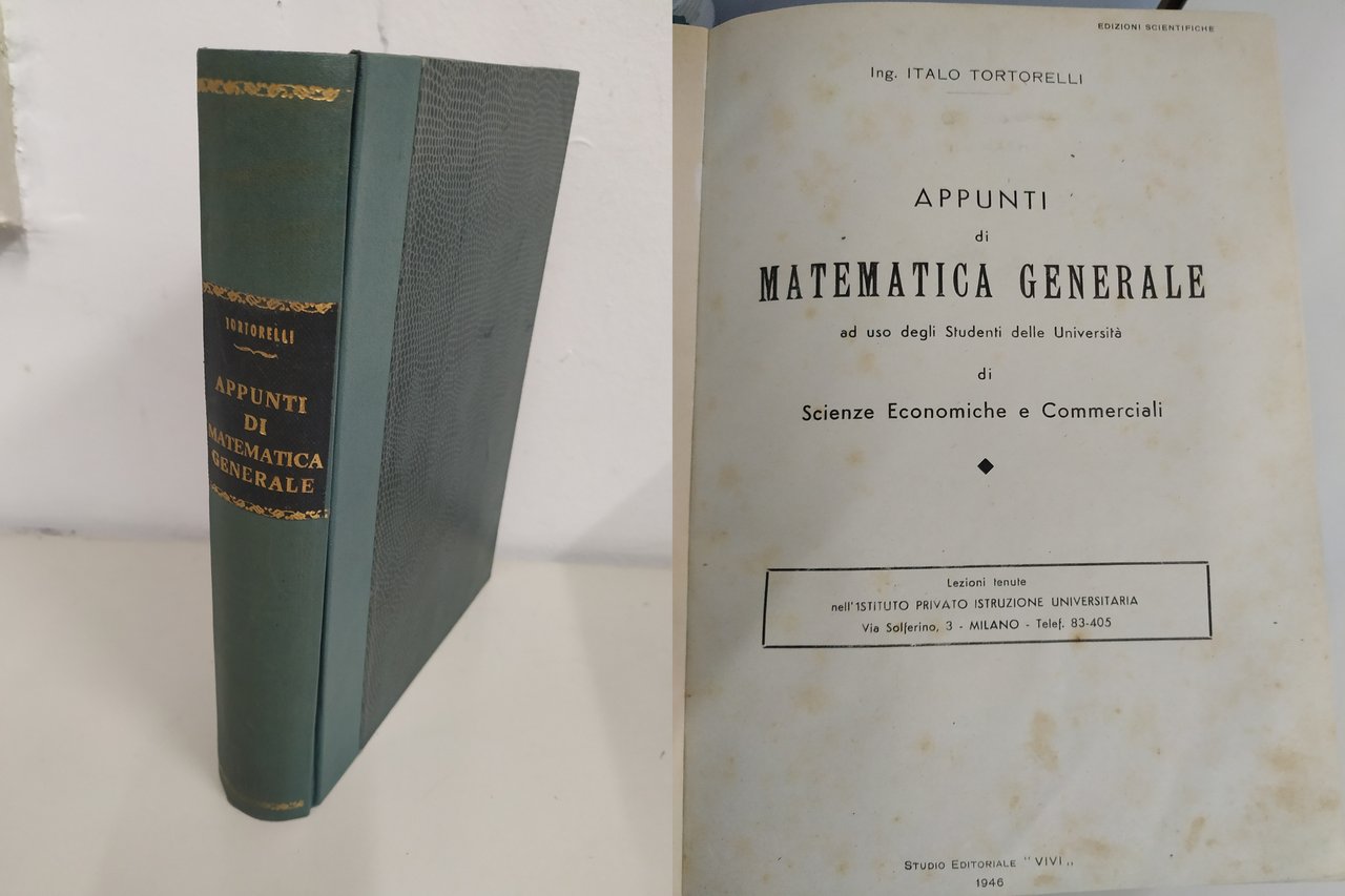 appunti di matematica generale 1946