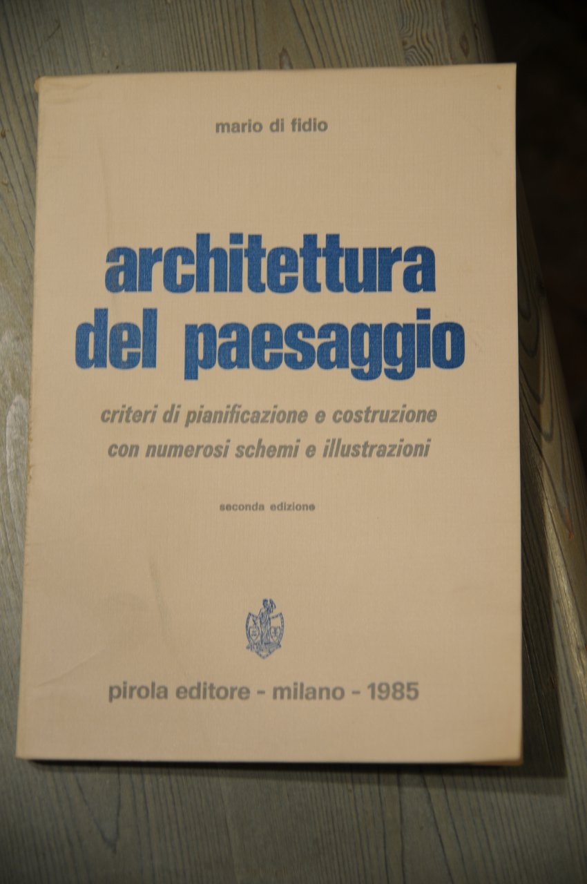 architettura del paesaggio 2 ed. NUOVO