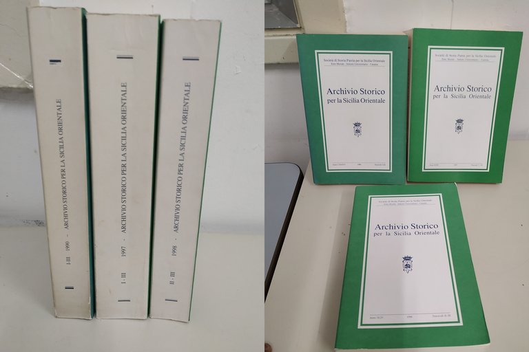archivio storico per la sicilia orientale 1990 1997 1998 3 vol.