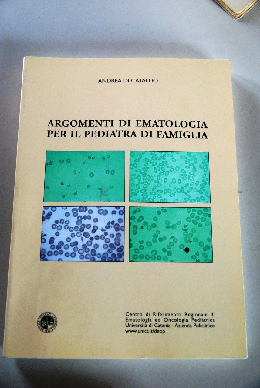 argomenti di ematologia per il pediatra di famiglia