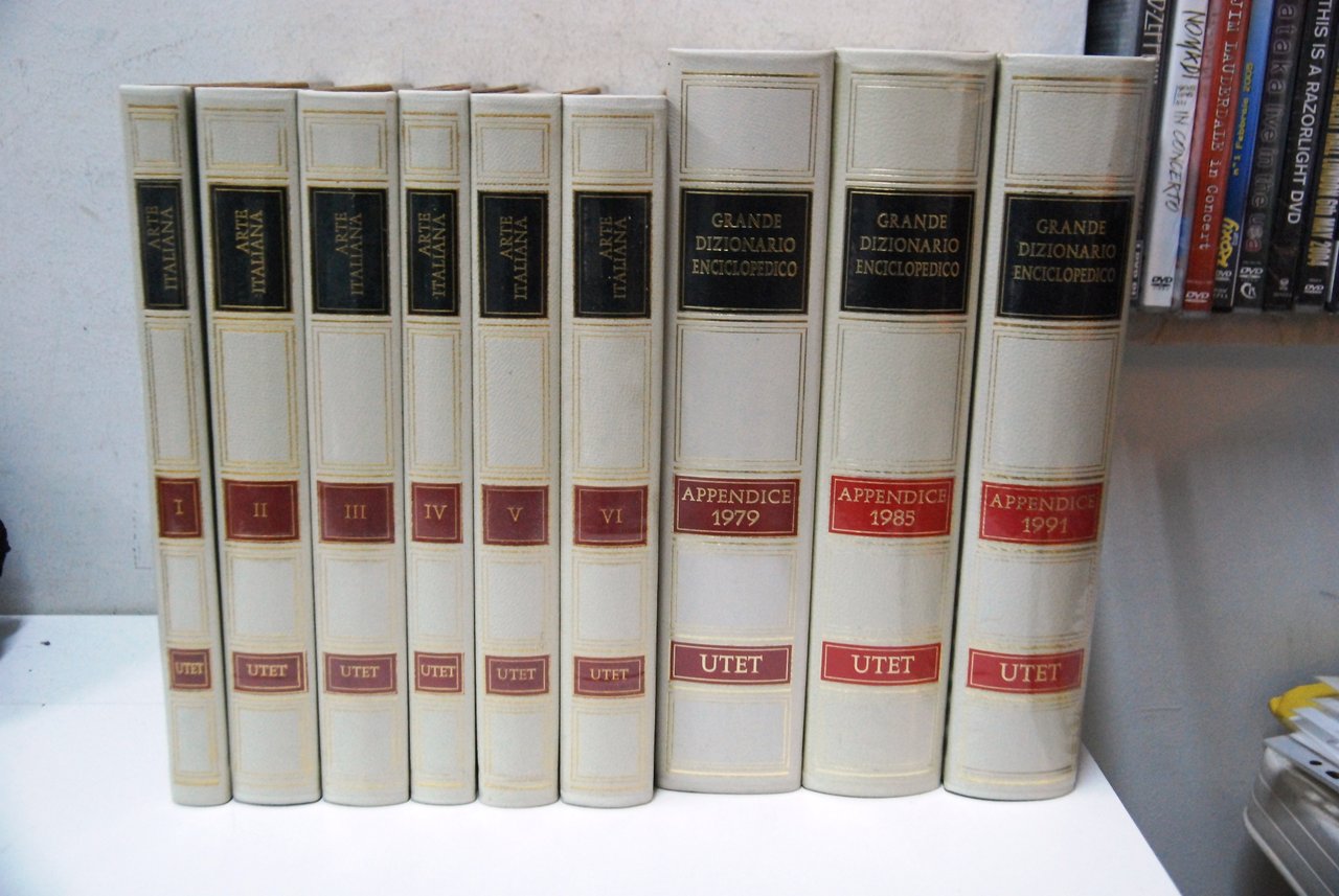 arte italiana 6 voll. grande dizionario enciclopedico appendice 1979 1985 …