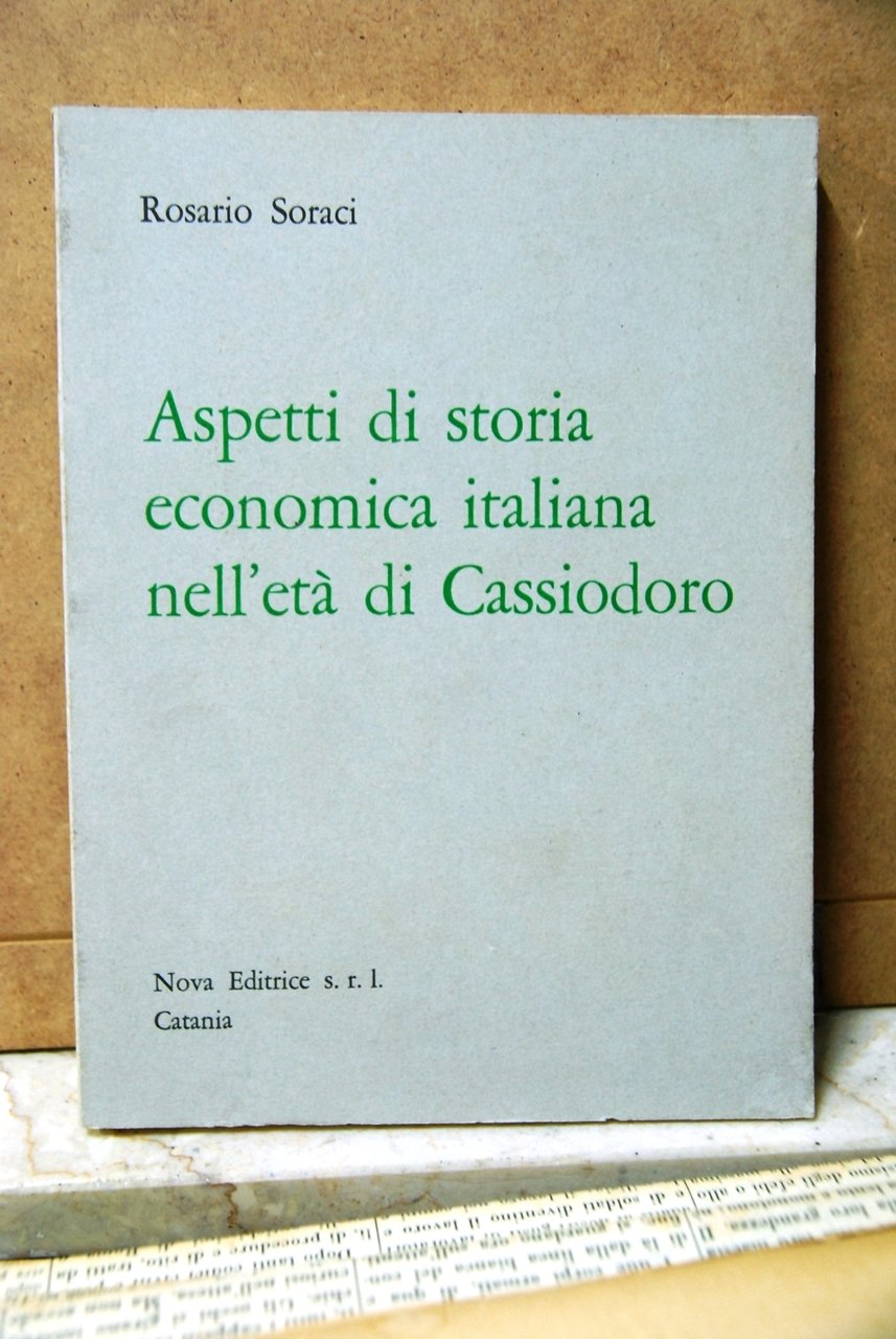 Aspetti di storia economica italiana nell'età di cassiodoro