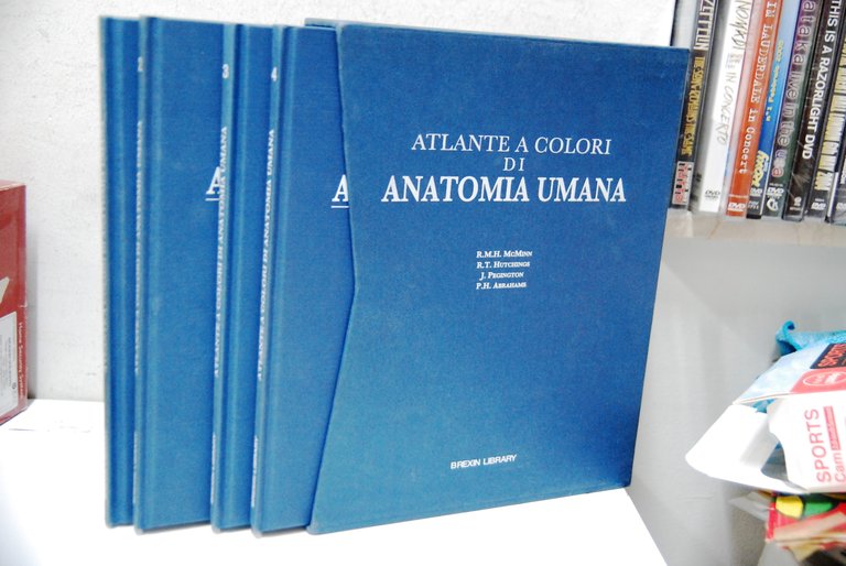 atlante a colori di anatomia umana 4 voll. cpl. NUOVO con cofanetto