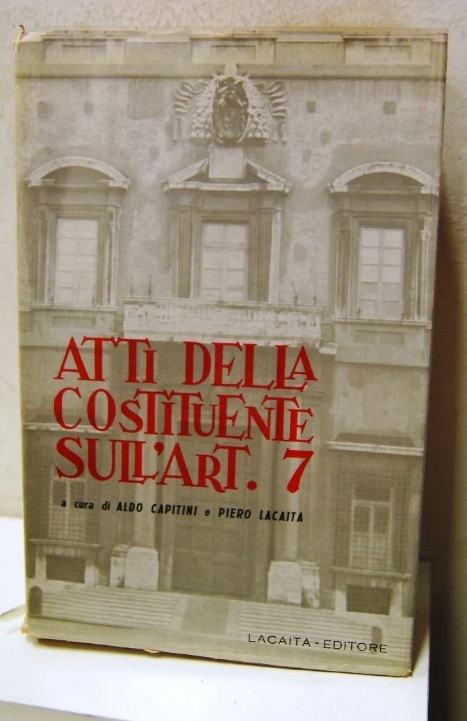 Atti della costituzione sull'art.7