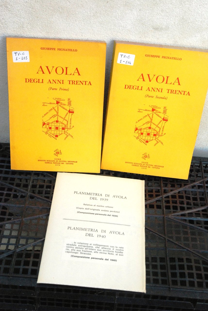 avola degli anni trenta NUOVISSIMO opera cpl. 2 voll. e …