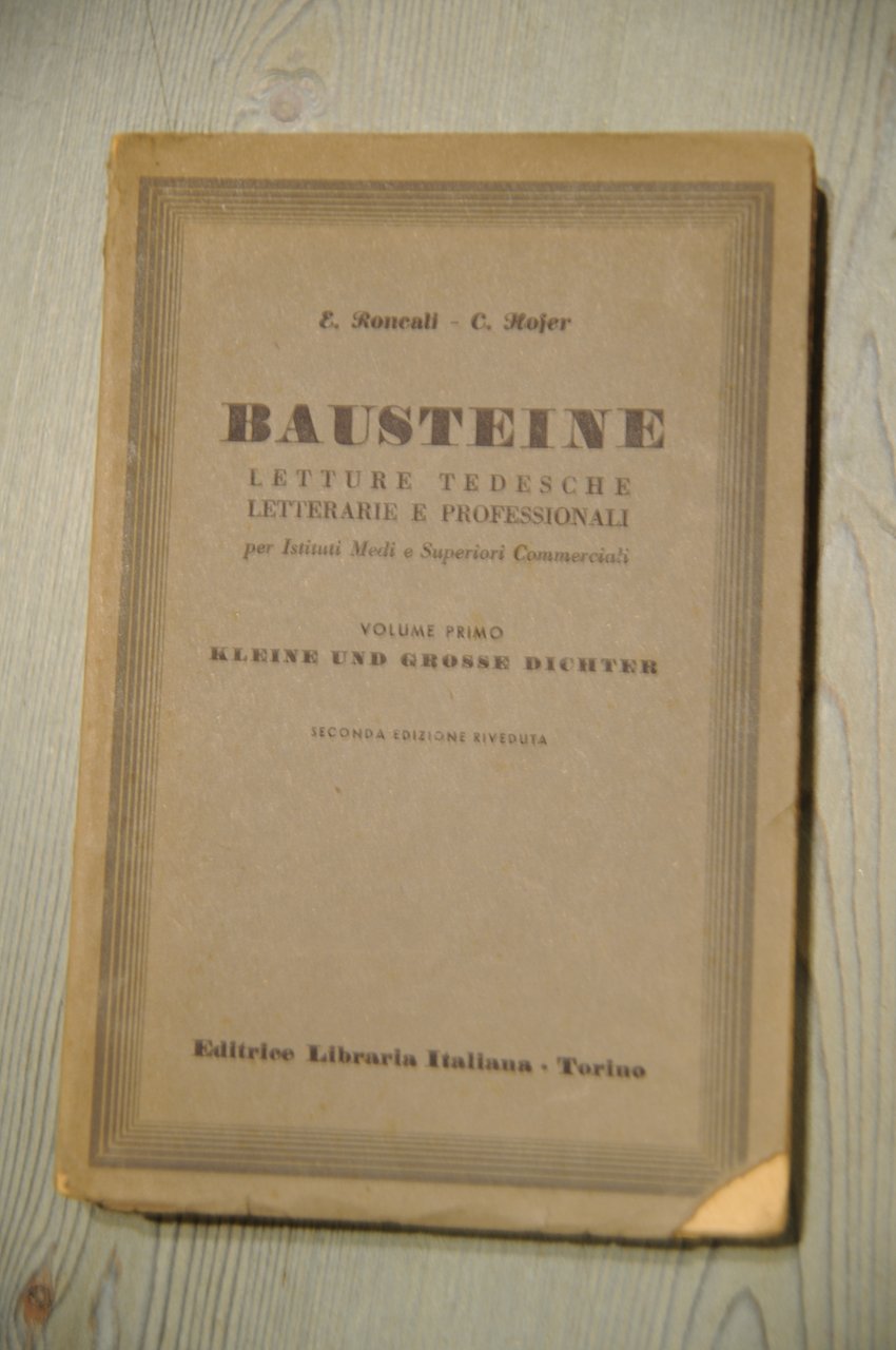 bausteine letture tedesche vol. primo NUOVISSIMO