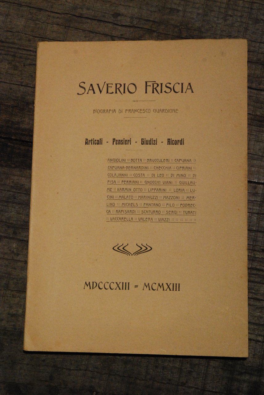 biografia di francesco guardione