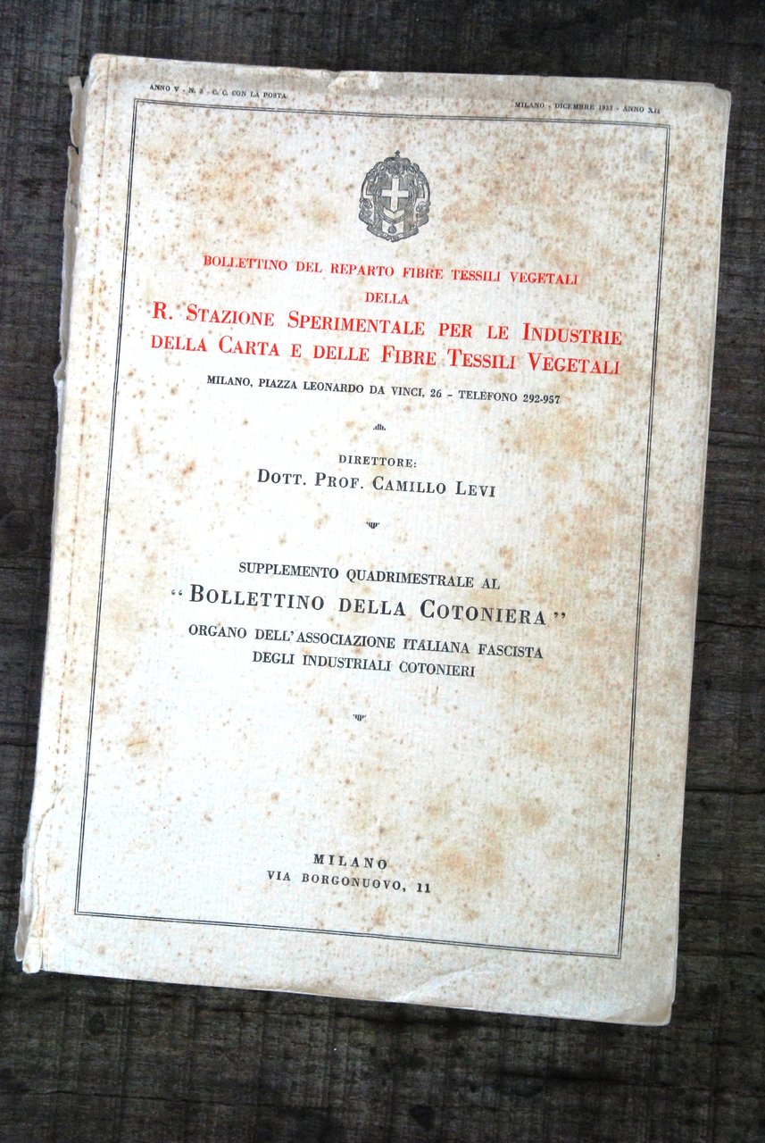 bollettino della R. stazione sperimentale industrie della carta e delle …