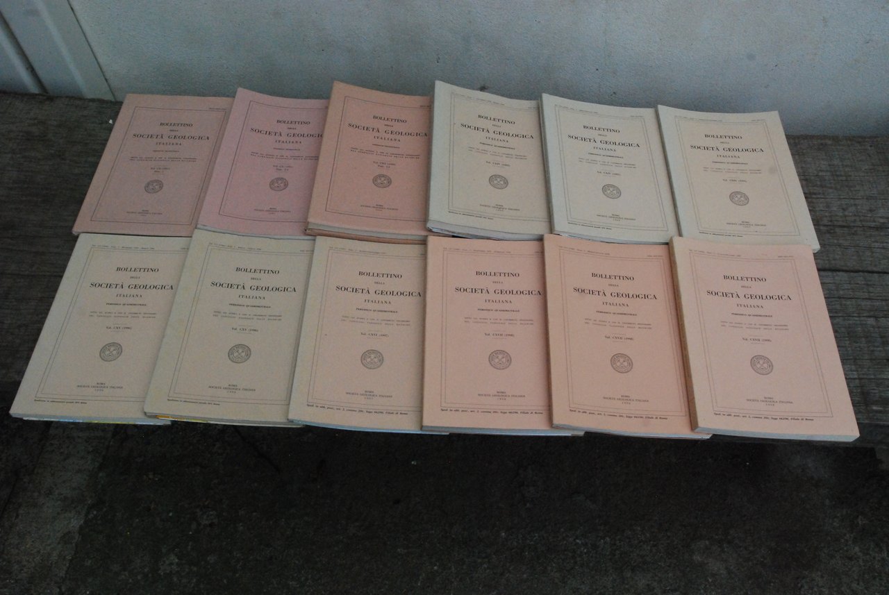 bollettino della società geologica italiana 1991