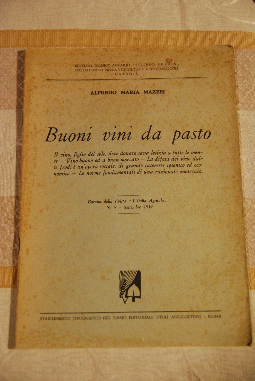 buoni vini da pasto