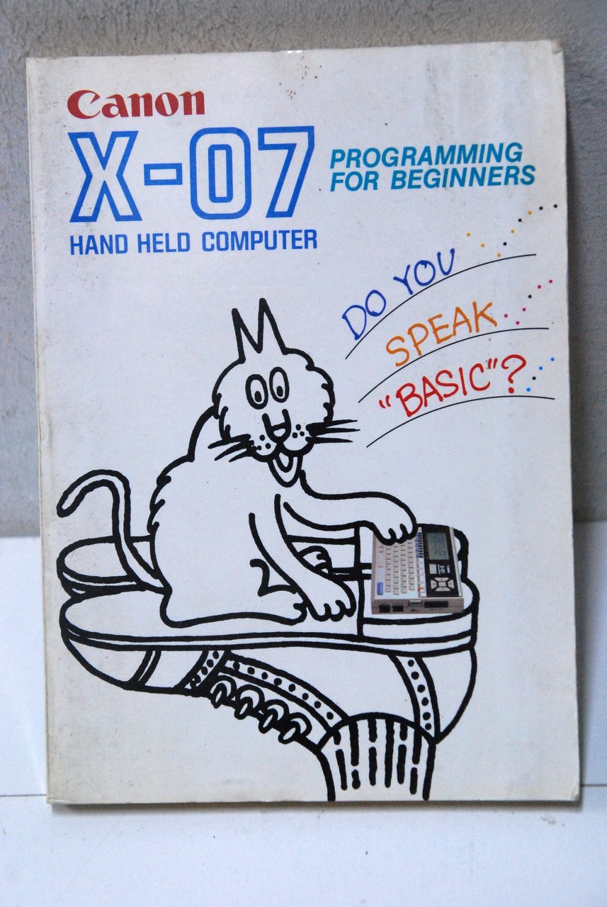 canon x 07 programming for beginners hand held computer