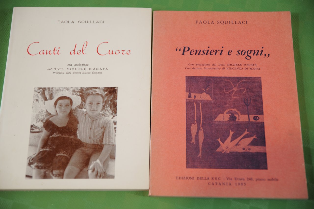 canti del cuore e pensieri e sogni 2 voll. NUOVI