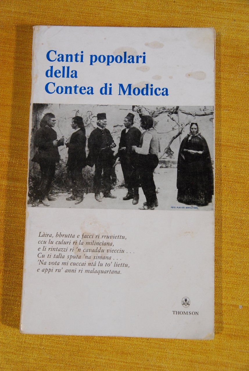 canti popolari della contea di modica