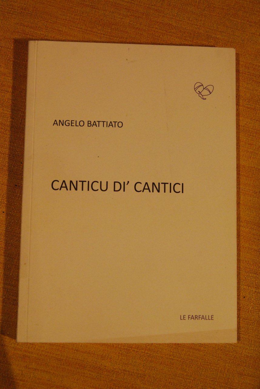 canticu di cantici NUOVO autografato con dedica